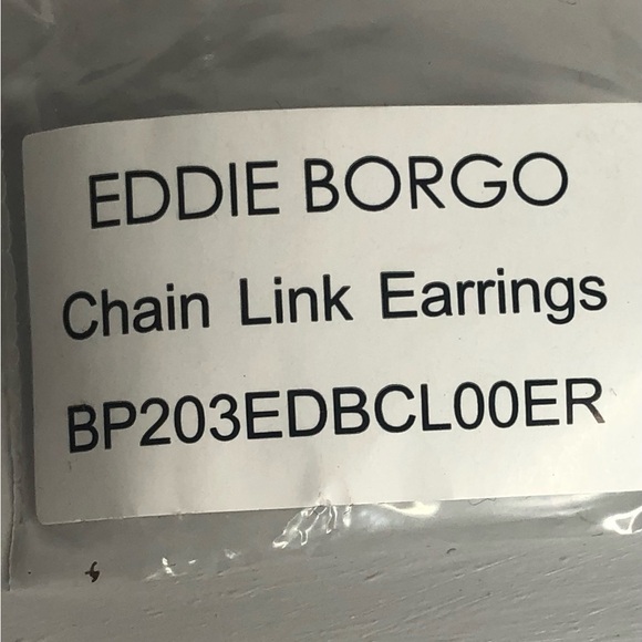 EDDIE BORGO Supra Chain Chunky Link 12K Gold Vermeil Earrings With Dust Bag - Picture 8 of 8